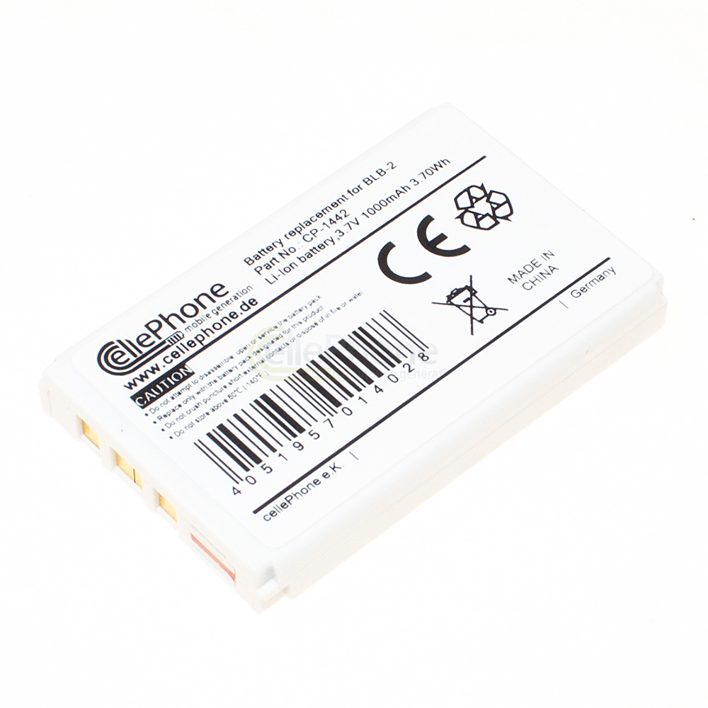 [1442] Akku Li-Ion für Nokia 8210 3610 5210 6510 7650 8250 8310 8850 8890 8910 8910i (ersetzt BLB-2)