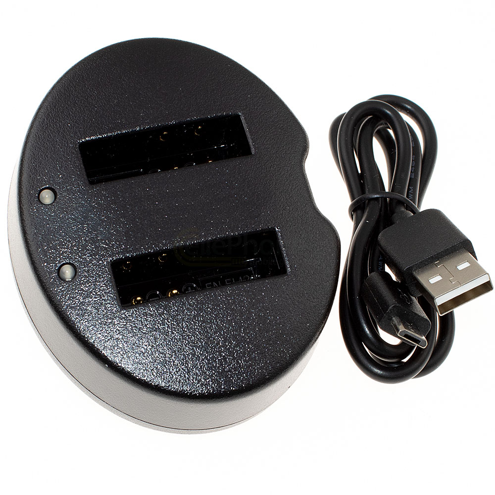 [8744] Chargeur de batterie double pour Nikon EN-EL12