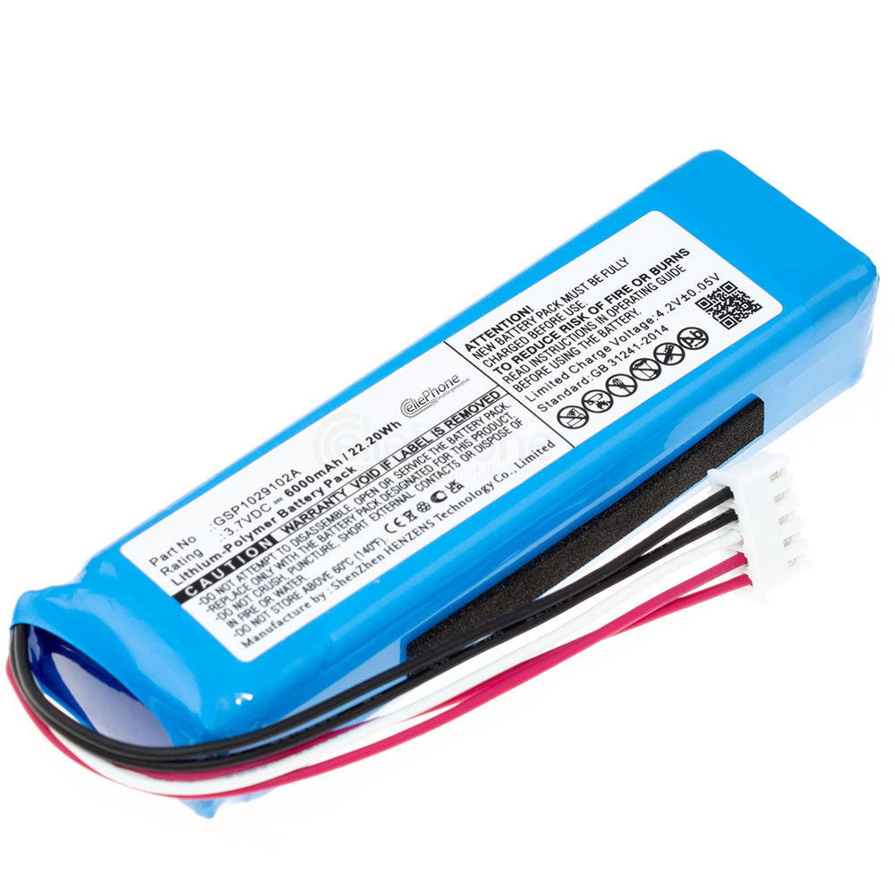 [8751] Battery Li-Polymer for JBL Charge 3 (replaced GSP1029102A) - 6000mAh