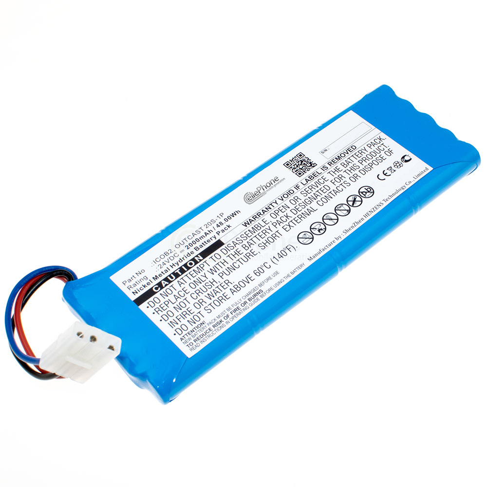 [8791] Akku Ni-MH für Soundcast Outcast ICO420 ICO421 (ersetzt OUTCAST 20S-1P) - 2000mAh / 24V