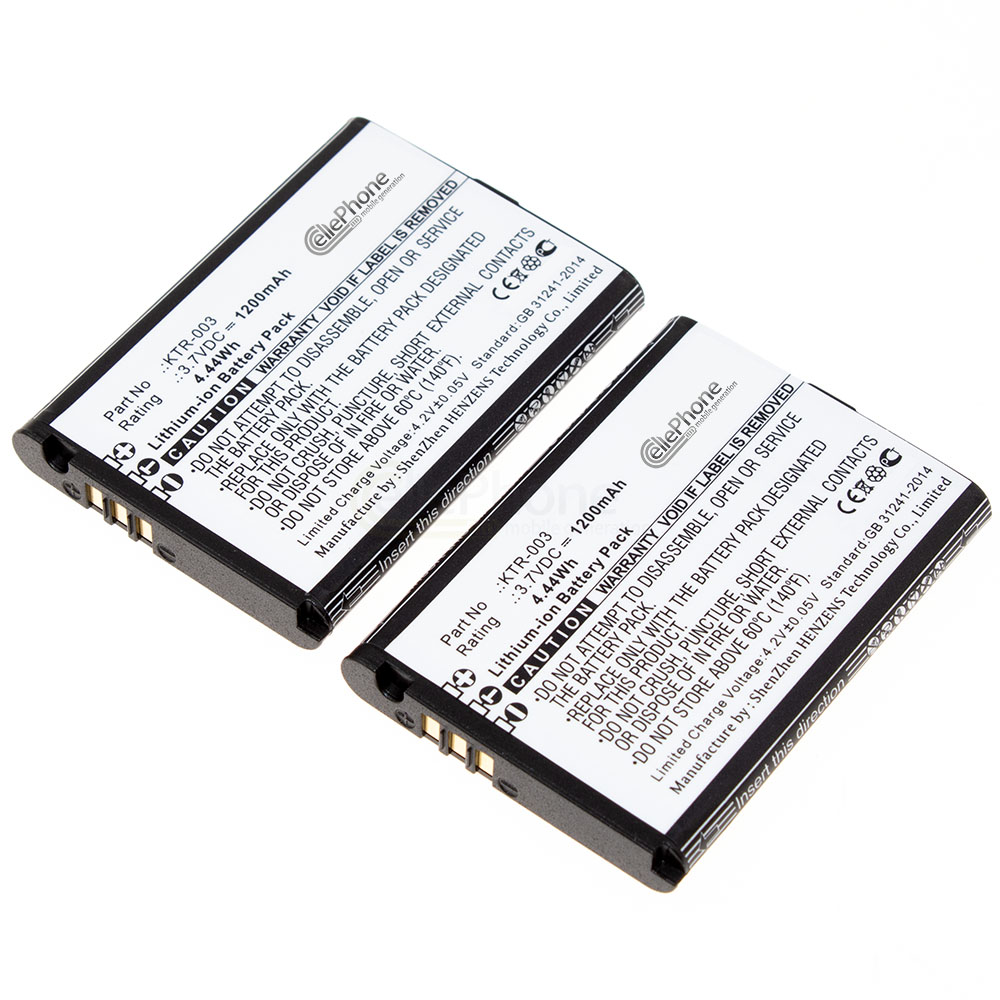 Battery Li-Ion for Nintendo New 3DS NN3DS (replaced KTR-003) - Set of 2