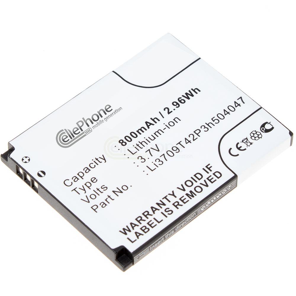 [8797] Accu Li-Ion voor ZTE CG990 GX991 UX990 X930 X990 X998 Z331 T2 T7 (vervangt Li3709T42P3h504047)