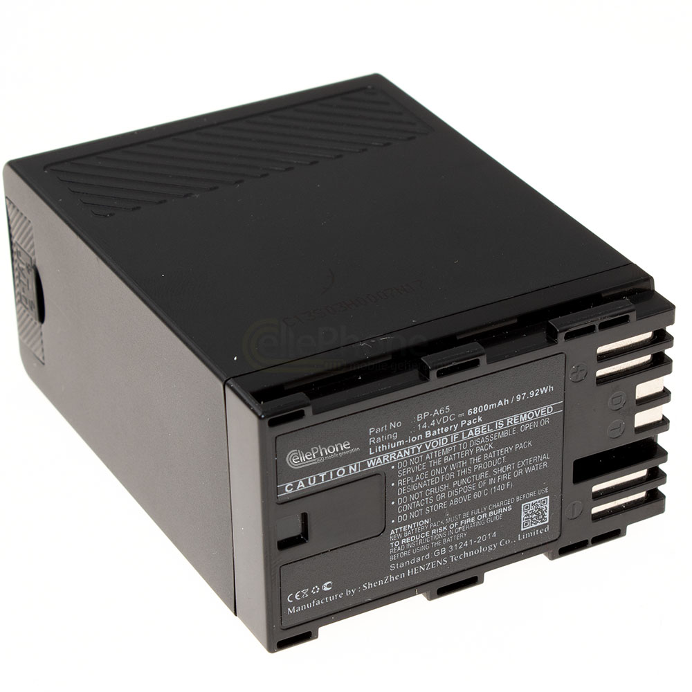 [8820] Batterie Li-Ion compatible avec Canon BP-A65 - 6800mAh / 14,4V