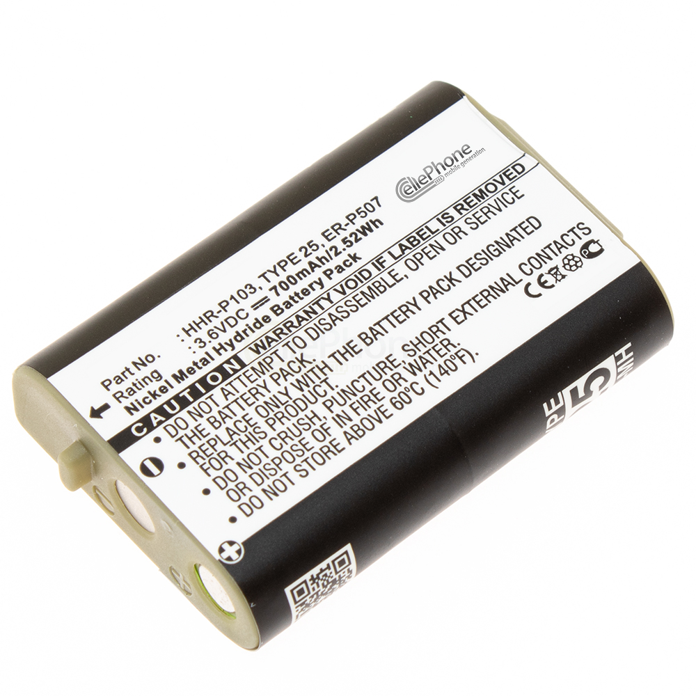 [8880] batteria Ni-MH per Panasonic KX-GA271W KX-TD7680 KX-TD7896 (sostituisce HHR-P103 / HHR-P103A)