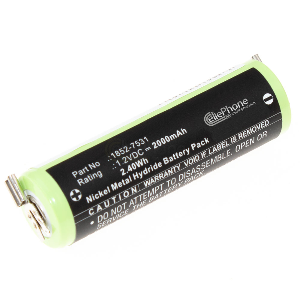 [8901] Battery Ni-MH for Wella Contura HS40 - Moser Easy Style 1881 - ChroMini 1591 1591B 1591Q (replaced 1852-7531) - 2000mAh / 1,2V