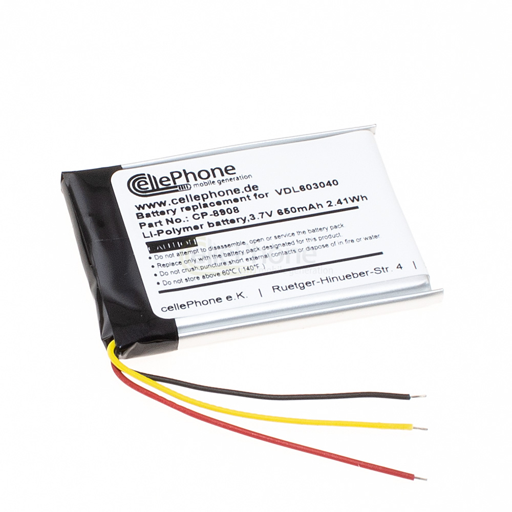 Batterie Li-Polymer pour Marshall Major III Bluetooth (remplace VDL603040)