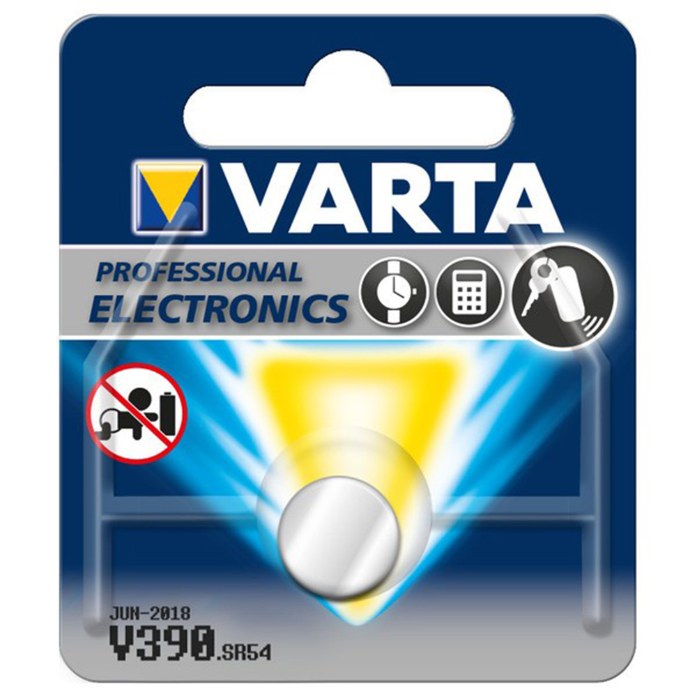 [8921] Varta watch battery V390 SR54 SR1130SW - Type 390 - 80 mAh - Blister