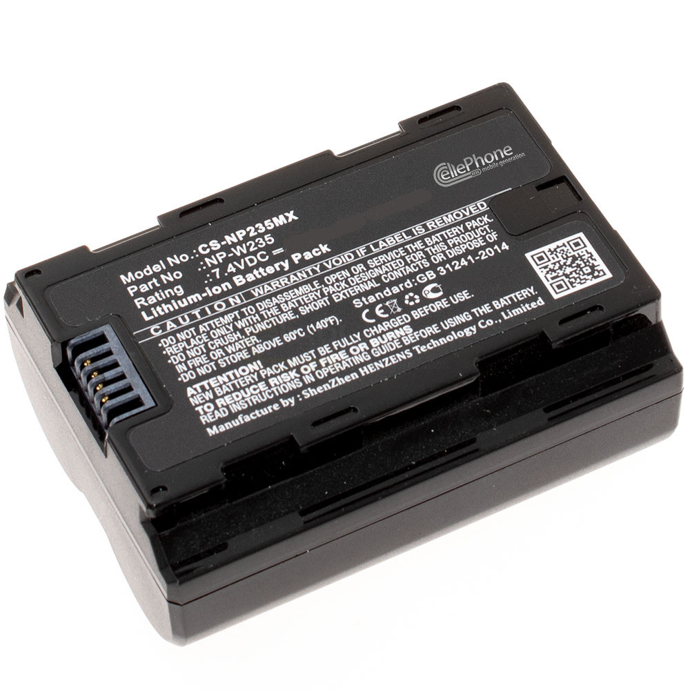 [9022] Akku Li-Ion kompatibel zu Fujifilm NP-W235 - 2250mAh / 7,4V