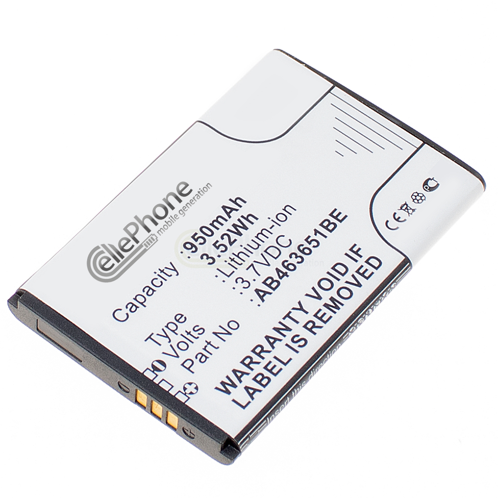 Akku Li-Ion für Samsung SGH-F278 F309 F339 F400 F408 J800 L700 P220 P270 ZV60 (ersetzt AB463651BE)