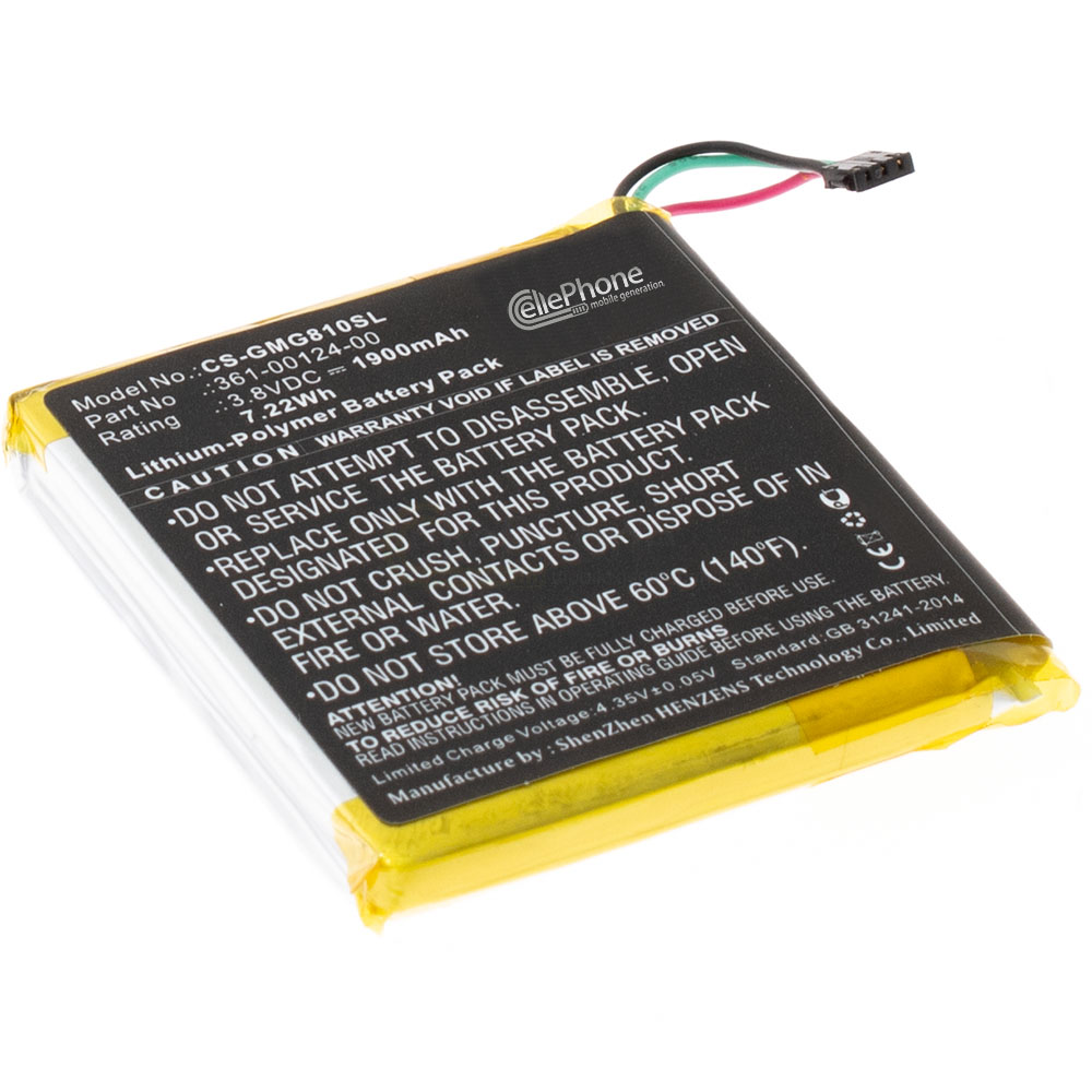 Batería Li-Polymer para Garmin Approach G80 (reemplazado 361-00124-00)
