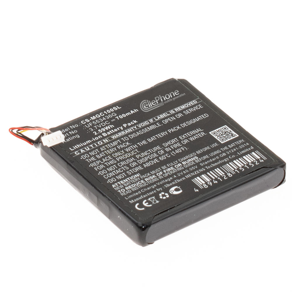 [9060] Batería Li-Ion para Magellan Cyclo 100 (reemplazado UF553436G)