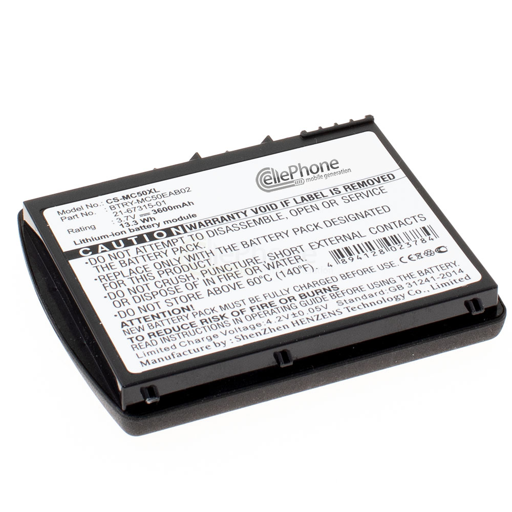 [9104] Batterie Li-Ion pour Symbol MC50 MC5040 (remplace BTRY-MC50EAB02) - 3600mAh