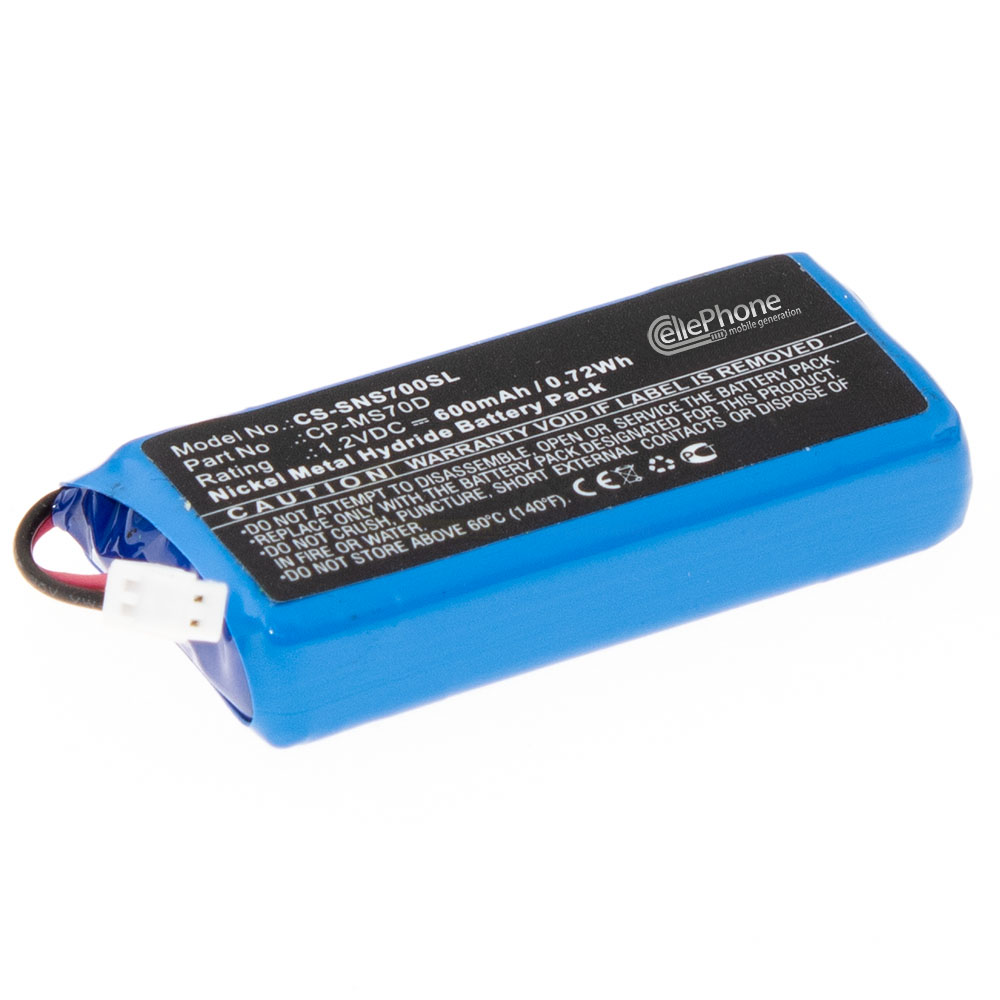 [9107] Batterie Ni-MH pour Sony Walkman NW-MS70D NW-MS90D (remplace CP-MS70D)
