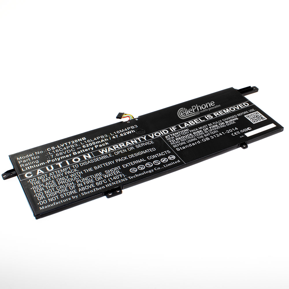 [9188] batteria Li-Polymer compatibile con Lenovo IdeaPad 720s - 6200mAh / 7,68V