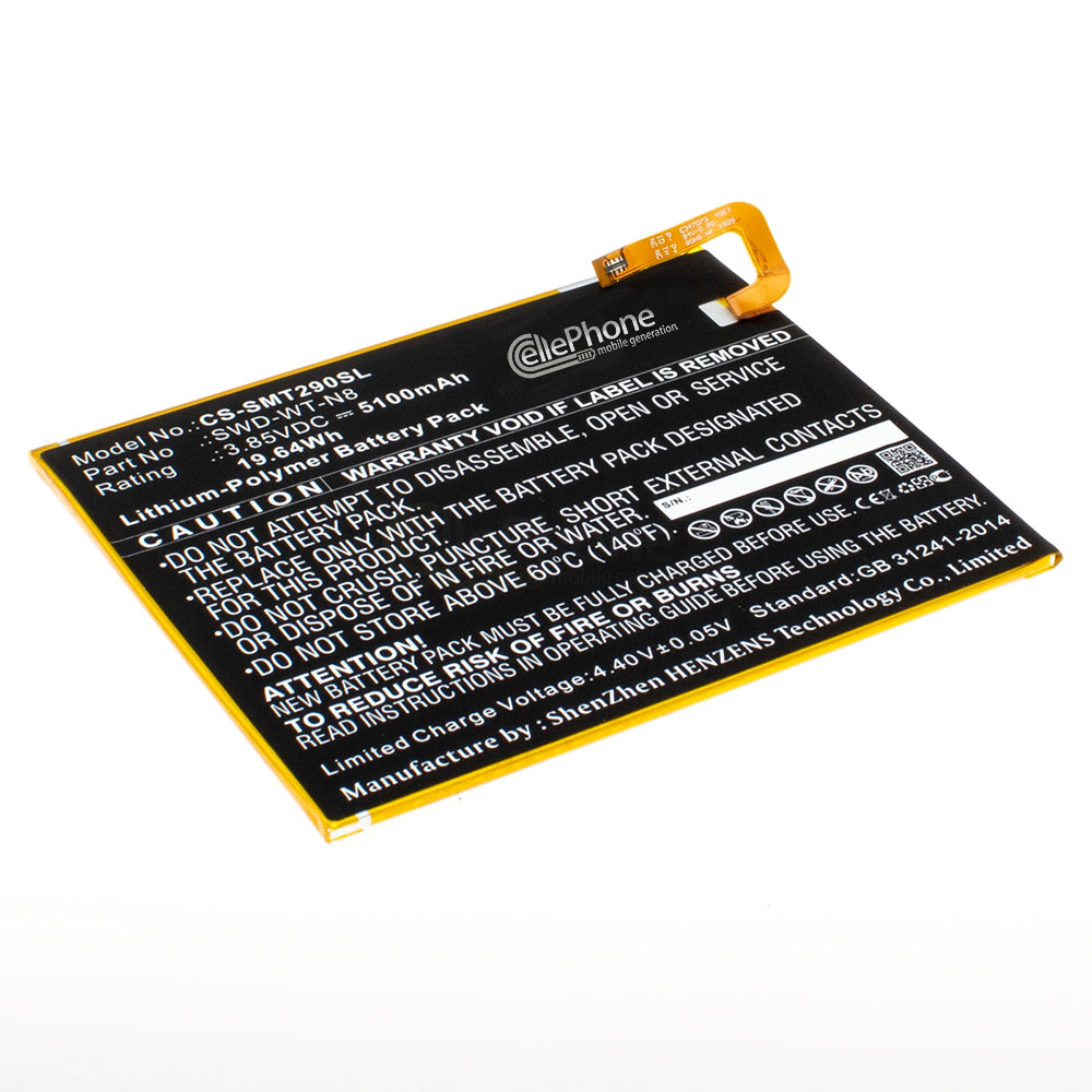 [9223] Akku Li-Polymer für Samsung Galaxy Tab A 8.0 2019 (ersetzt SWD-WT-N8) - 5100mAh