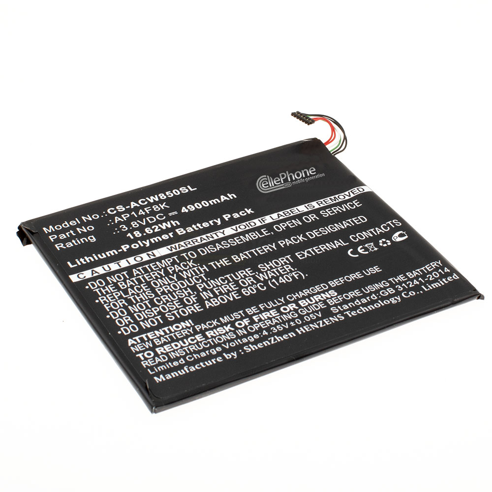 [9224] Accu Li-Polymer voor Acer Iconia One 8 - Tab 8 (vervangt AP14F8K) - 4900mAh
