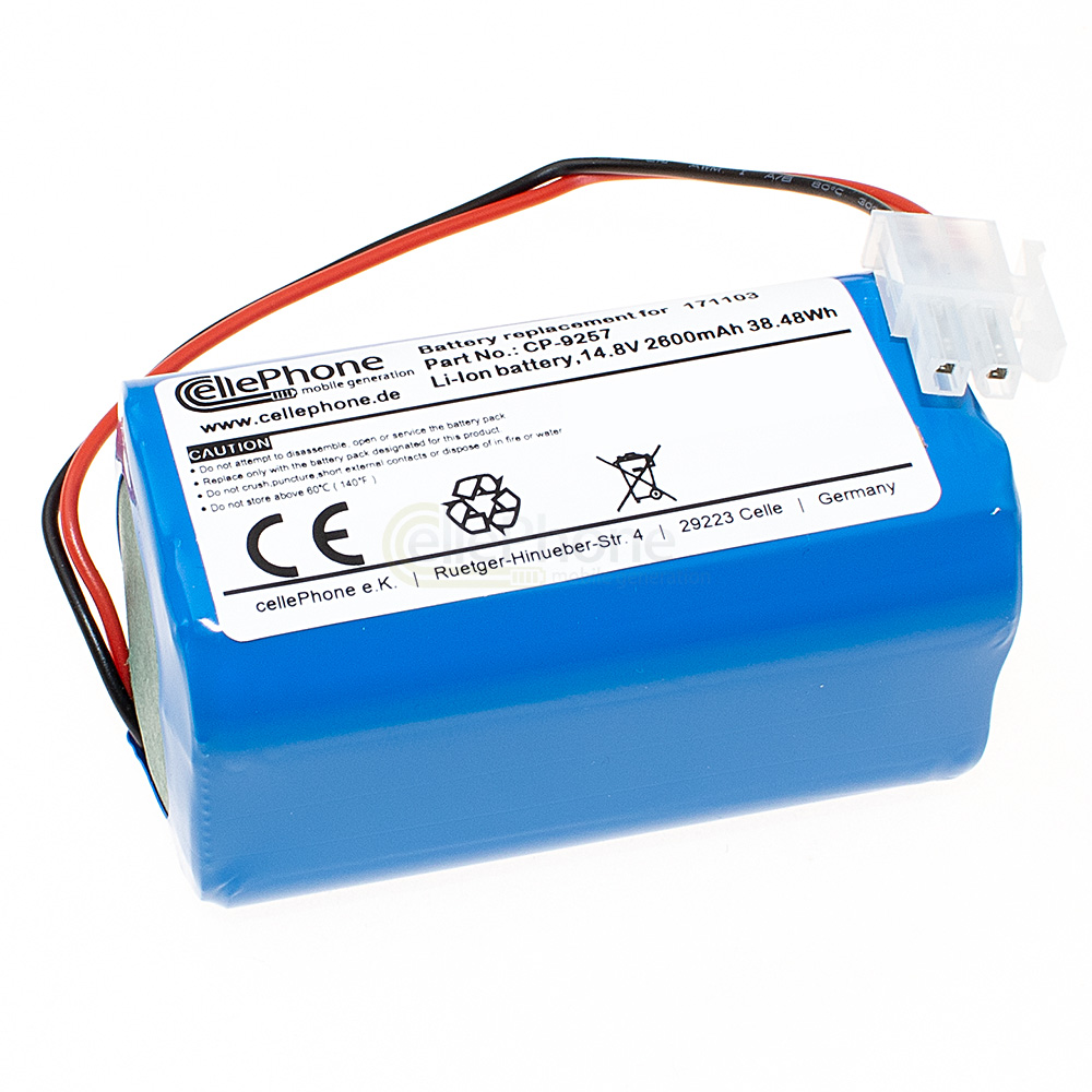 [9257] Battery Li-Ion for Mamibot PreVac 650 - Exvac 660 (replaced 171103) - 2600mAh / 14,8V