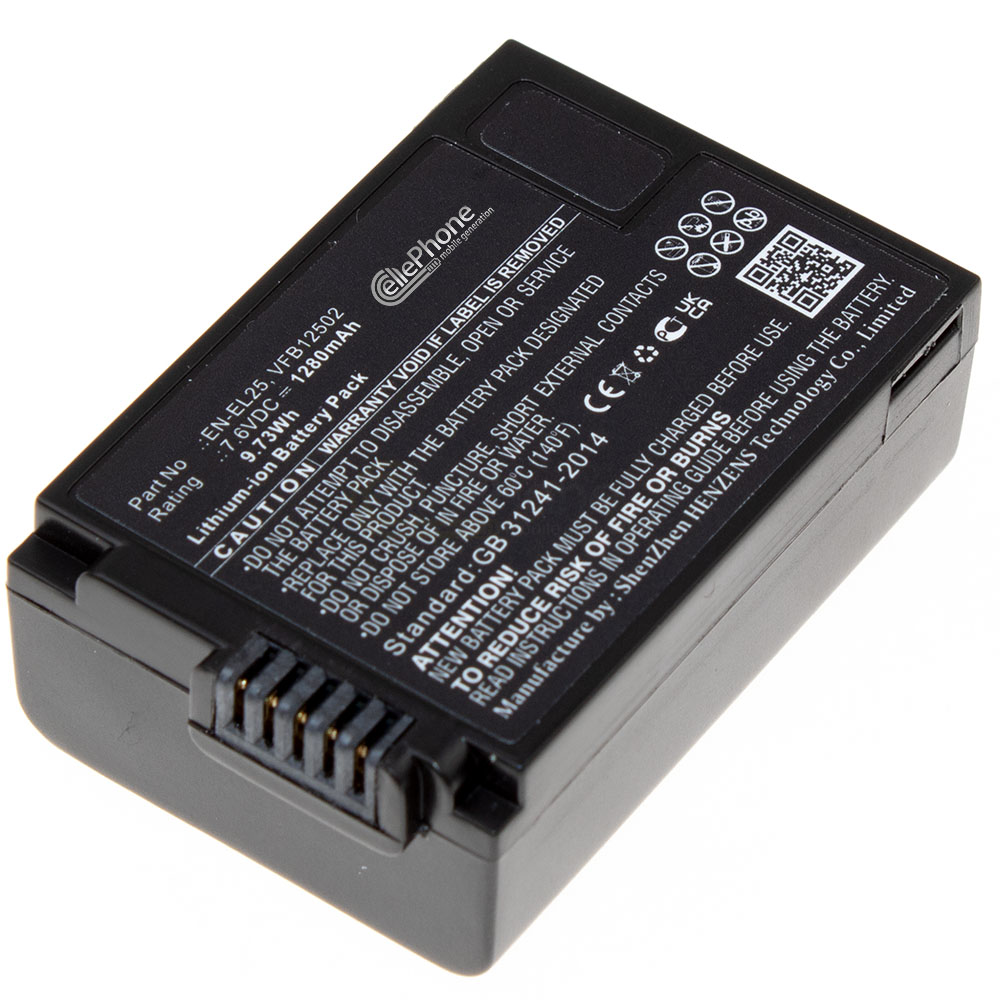 [9289] batteria Li-Ion per Nikon EN-EL25