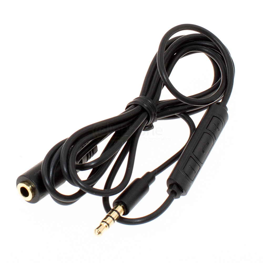 [9294] Adaptador de audio de 3,5 mm - función de auriculares - conexión de micrófono / auriculares + botón de volumen / aceptación de llamadas