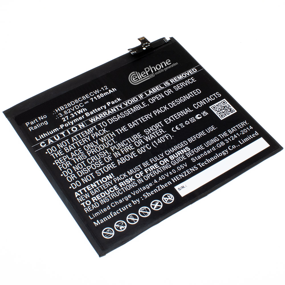[9361] batteria Li-Polymer per Huawei MatePad 10.4 2020 (sostituisce HB28D8C8ECW-12) - 7150mAh