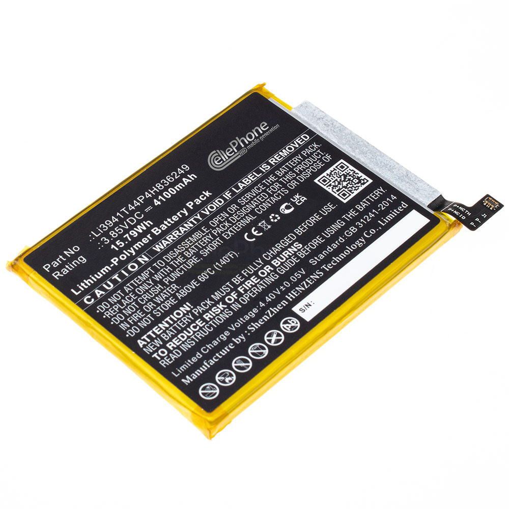 [9376] Batterie Li-Polymer pour ZTE Axon 20 5G - Rakuten BIG 5G (remplace Li3941T44P4H836249)