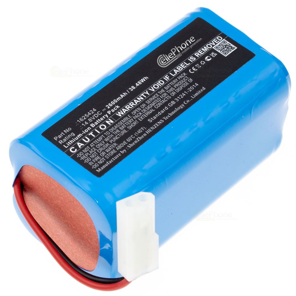 Akku Li-Ion für Bissell SpinWave Wet - Saug oder Wisch Funktion (ersetzt 1625424) - 2600mAh / 14,8V