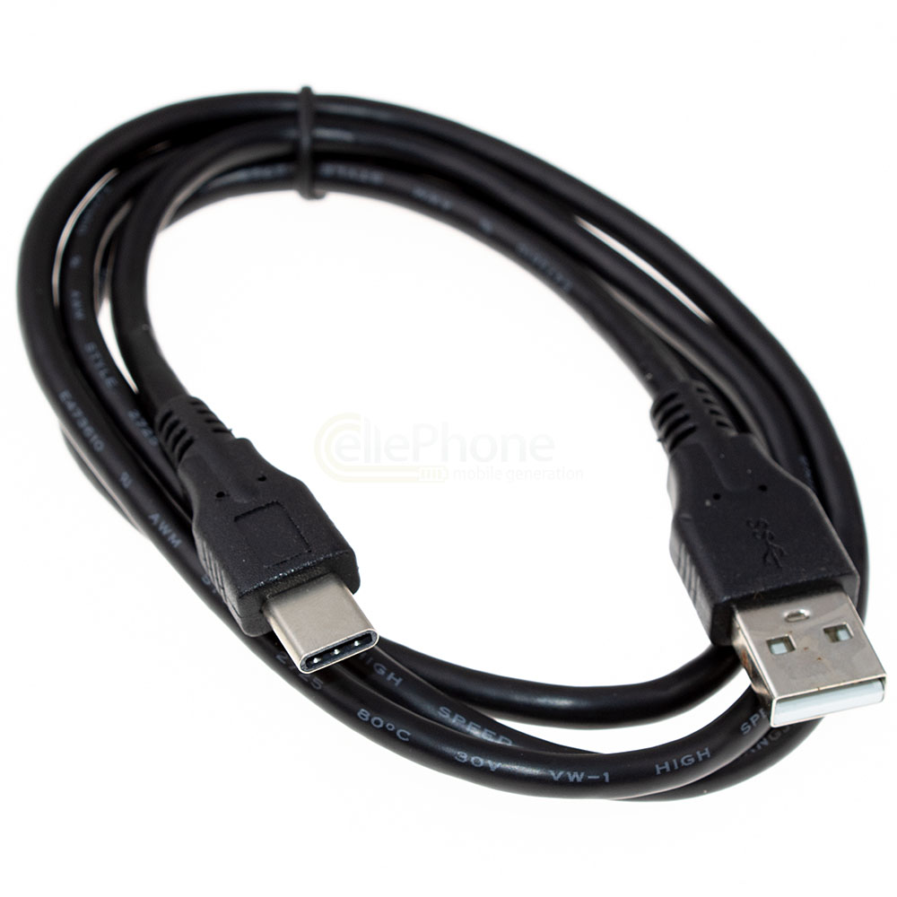 [9411] USB datakabel / laadkabel (USB-C) - 1 m - langer USB-C stekker