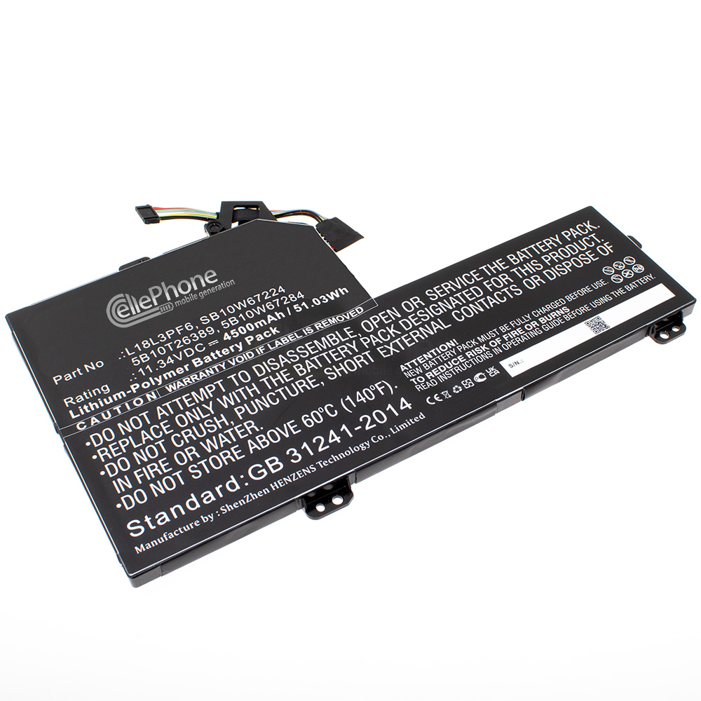 [9427] Akku Li-Polymer kompatibel zu Lenovo Ideapad S540-15IWL GTX - 4500mAh / 11,34V