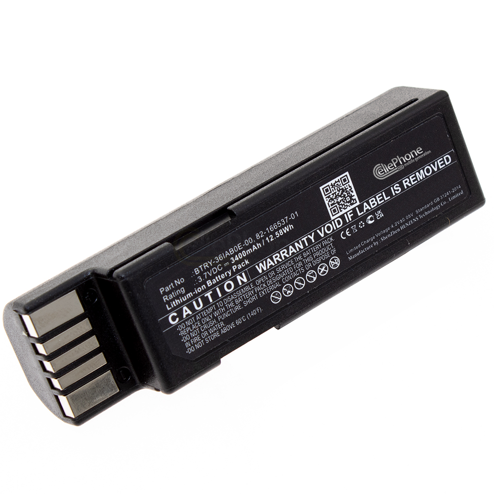 [9452] Accu Li-Ion voor Zebra DS3600 DS3678 LI3600 LS3600 LI3678 LS3678 (vervangt BTRY-36IAB0E-00) - 3400mAh