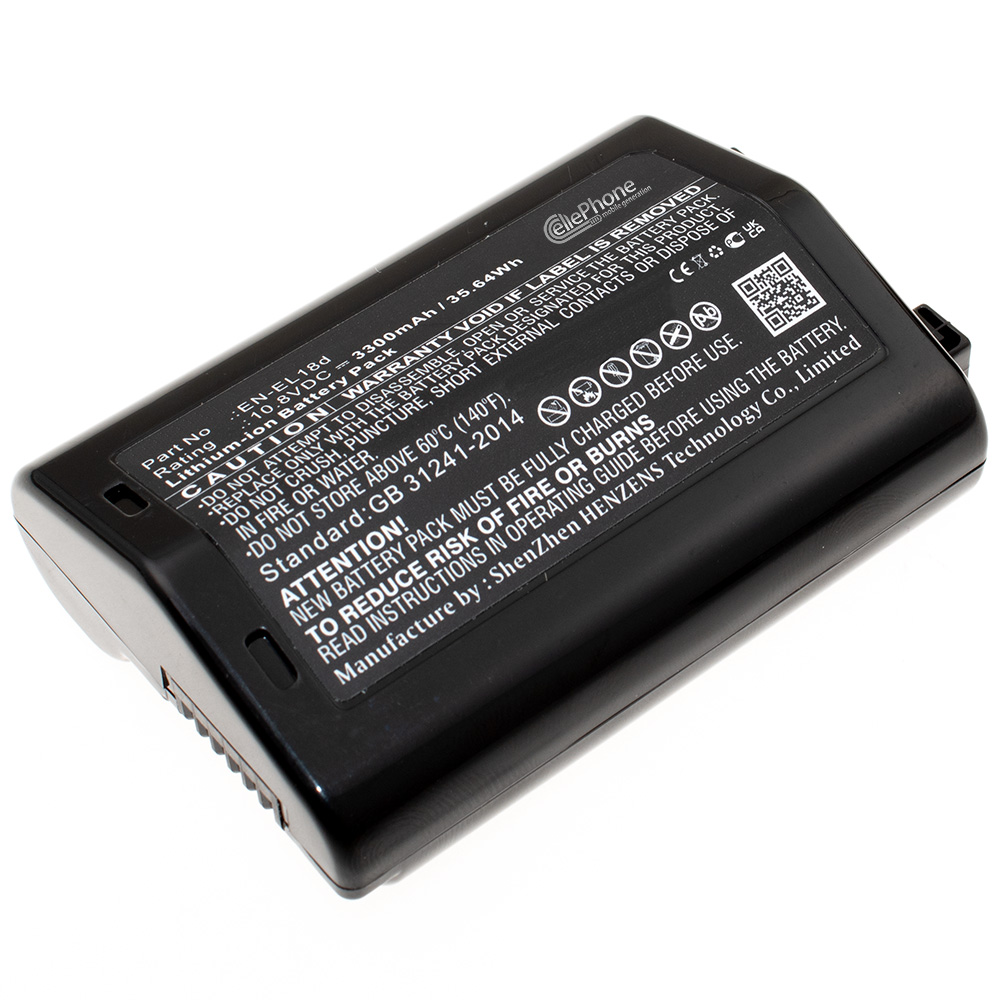 [9457] Accu Li-Ion voor Nikon EN-EL18d - 3300mAh / 10,8V
