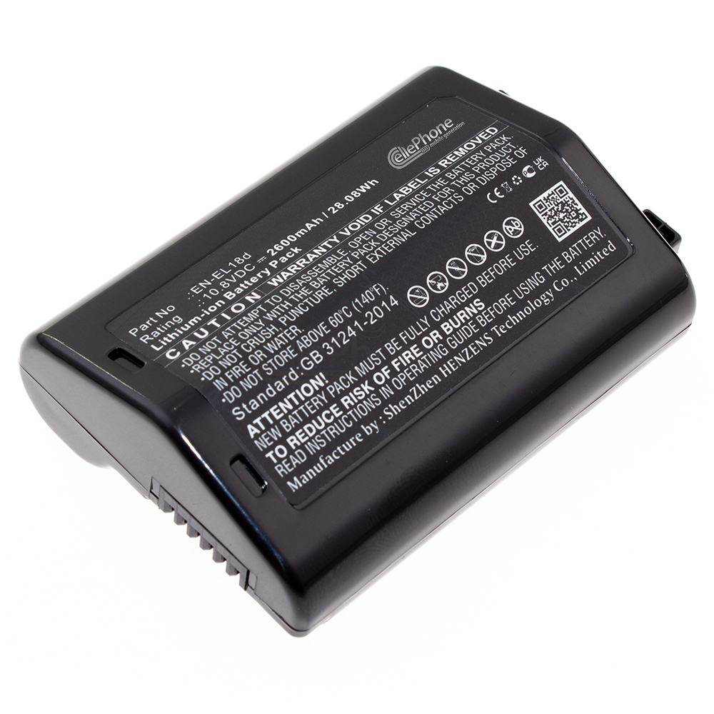 [9458] Battery Li-Ion for Nikon EN-EL18d - 2600mAh / 10,8V