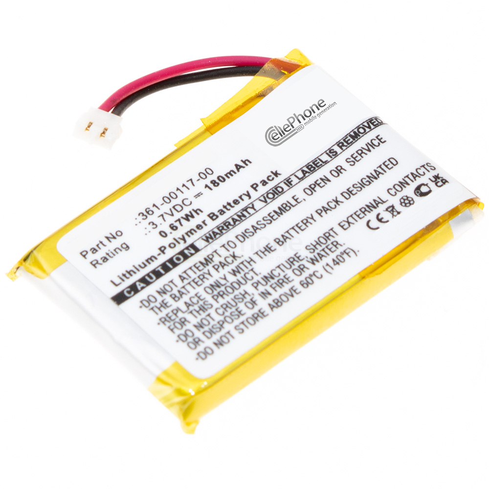 battery Li-Polymer for Garmin Approach S10 S20 X40 - Forerunner 35 (replaced 361-00117-00)