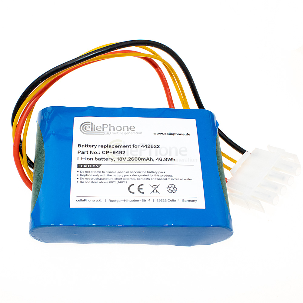 Akku Li-Ion für AL-KO Robolinho 100 110 1100 41.6 - Solo 700 700E 1000 1100 - Efco 700 - Kärcher RLM4 (ersetzt 442175) - 2500mAh / 18V