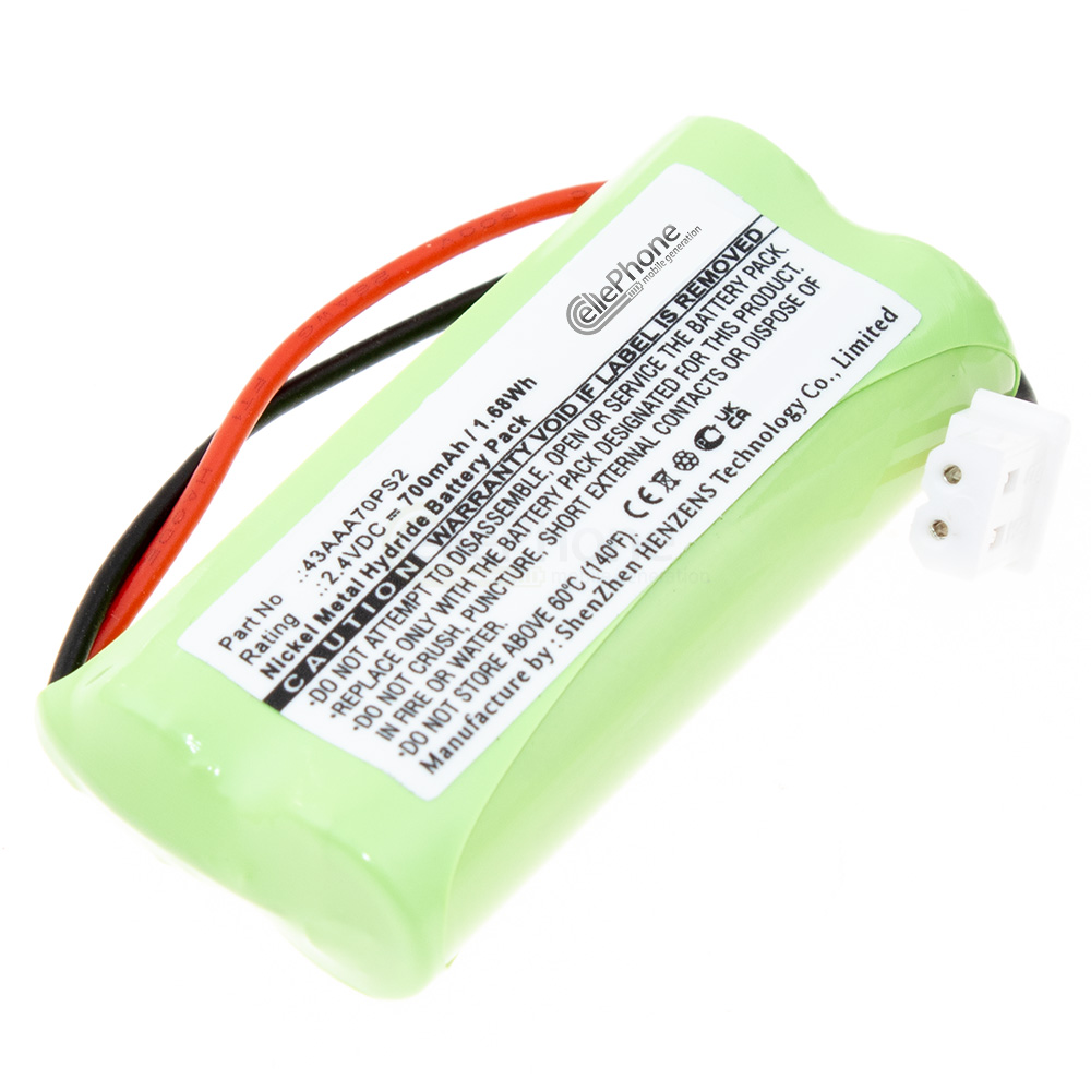 [9494] Akku Ni-MH für VTech Digital Audio Monitor DM221 DM222 DM221-2 (ersetzt 43AAA70PS2)