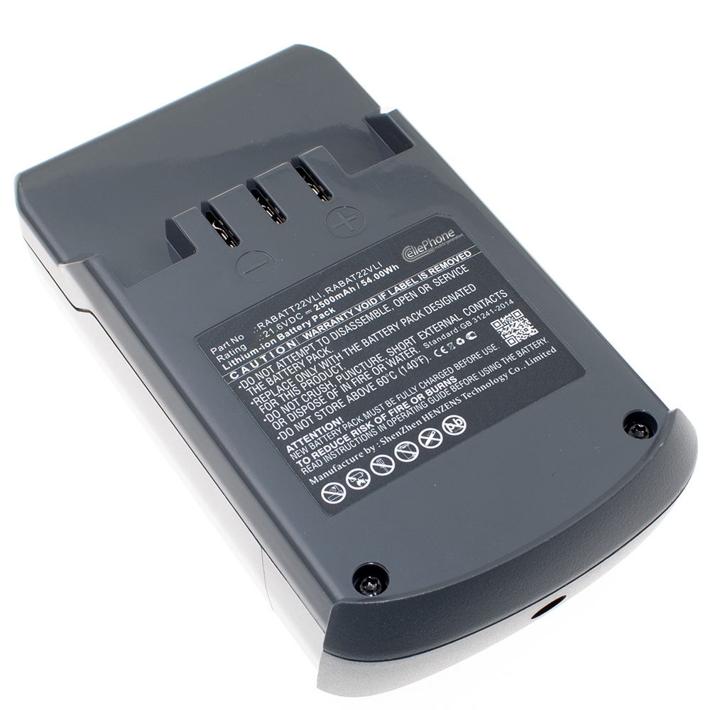 Batería Li-Ion para Hoover Rhapsody (reemplazado RABATT22VLI) - 2500mAh / 21,6V