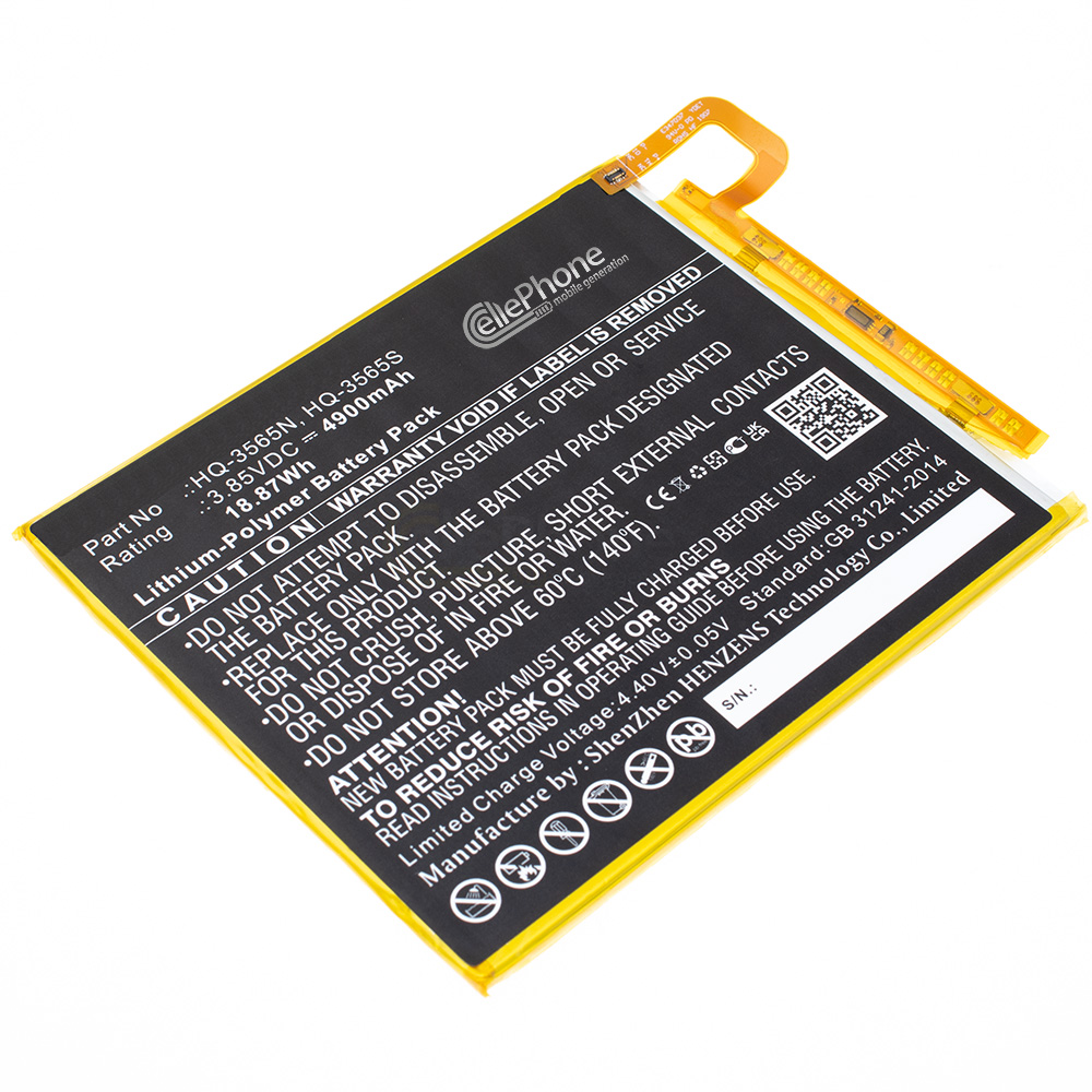 [9522] batteria Li-Polymer per Samsung Galaxy Tab A7 Lite 8.7 2021 (sostituisce HQ-3565N) - 4900mAh