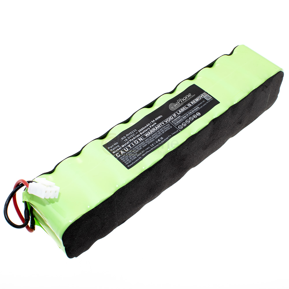 Battery Ni-MH for Rowenta RH8753 RH8758 - Tefal TY8751RH9A0 TY8758RH9A0 (replaced RS-RH5233) - 3000mAh / 18V