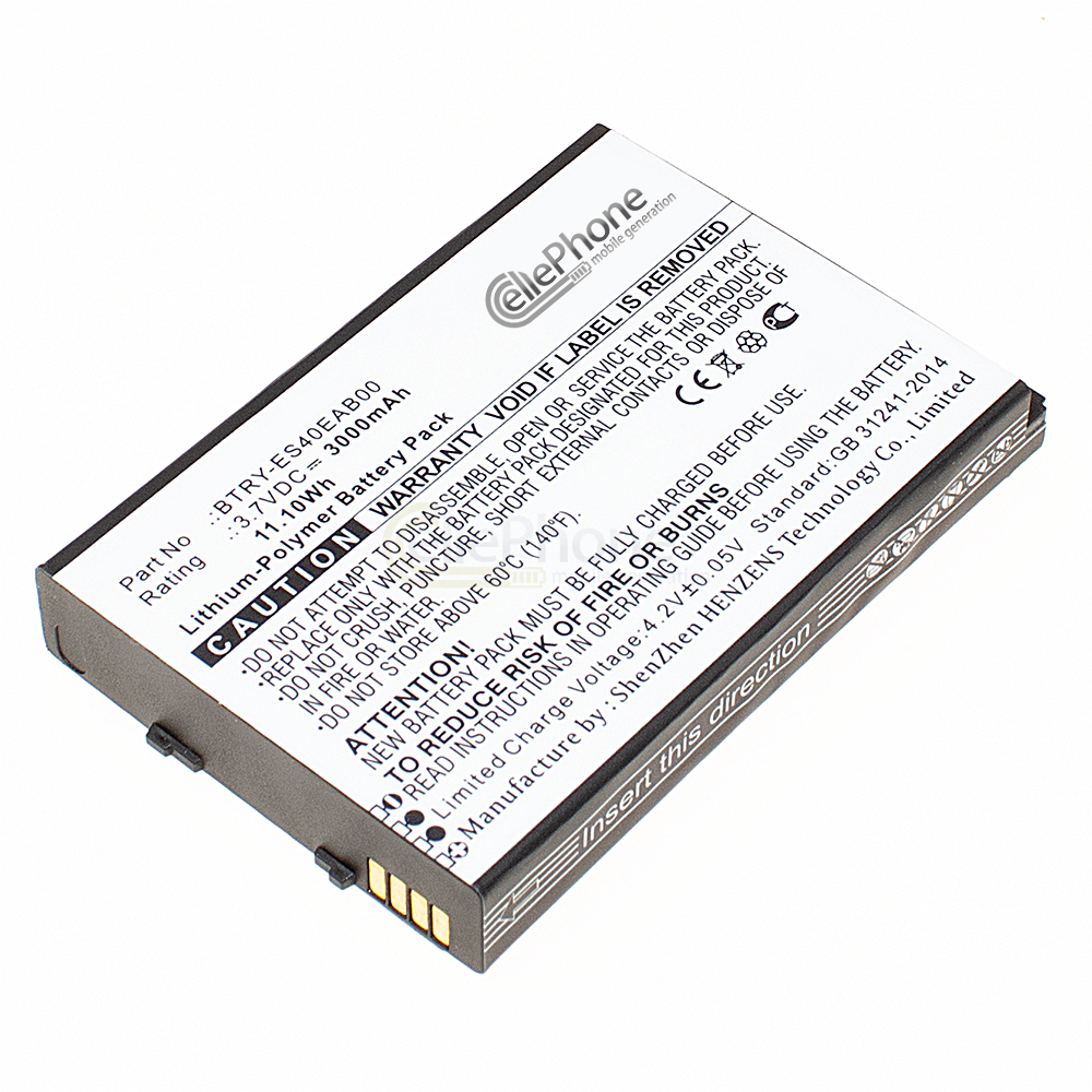 Battery Li-Polymer for Symbol ES400 ES405 (replaced BTRY-ES40EAB00) - 3000mAh