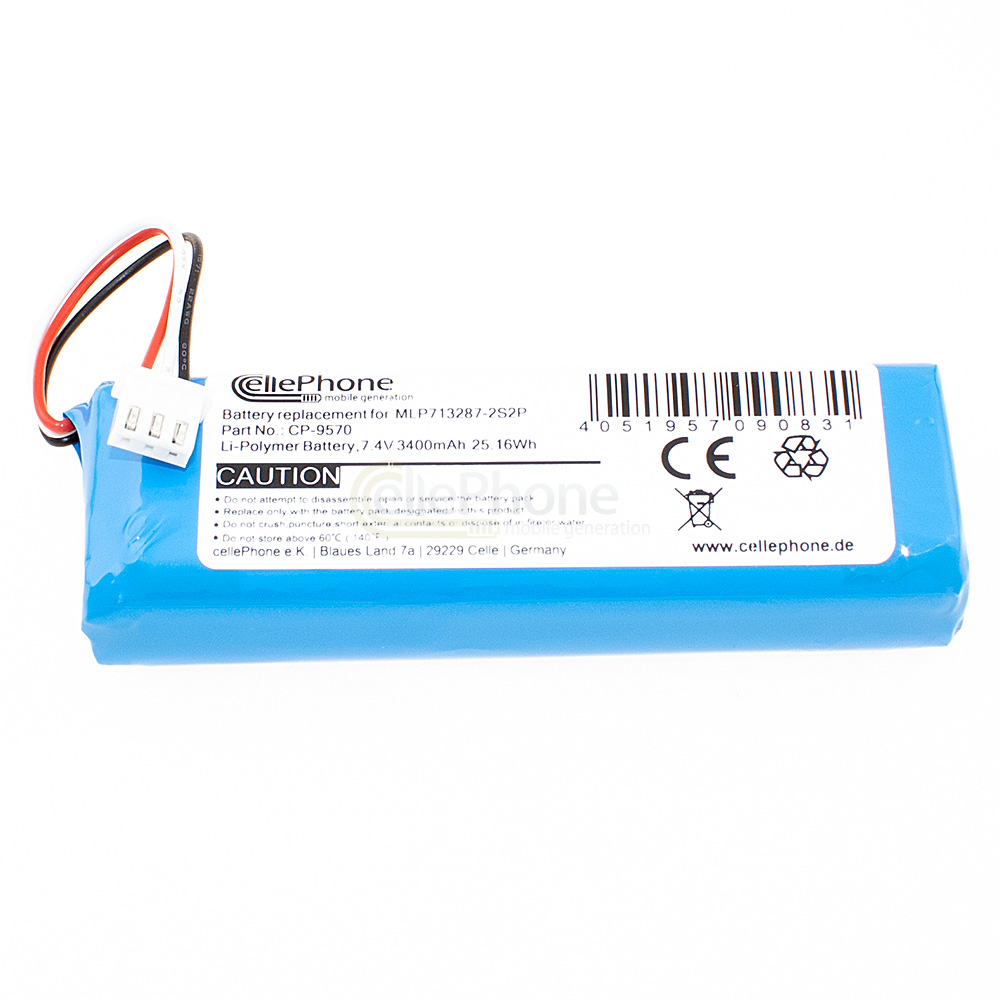 [9570] batteria Li-Polymer per Harman Kardon Esquire (sostituisce MLP713287-2S2P) - 3400mAh / 7,4V