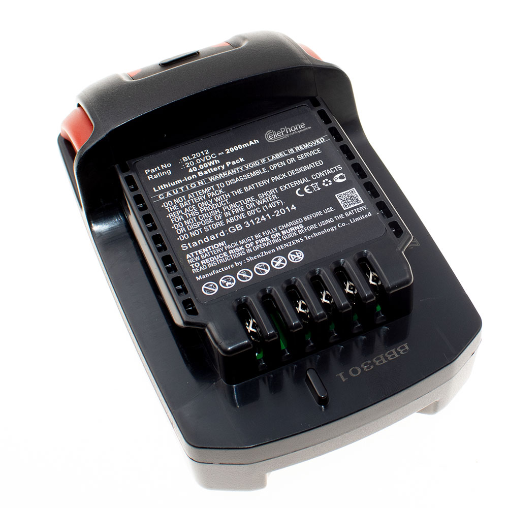 Accu Li-Ion voor Ingersoll Rand BL2010 BL2012 - 2000mAh / 20V