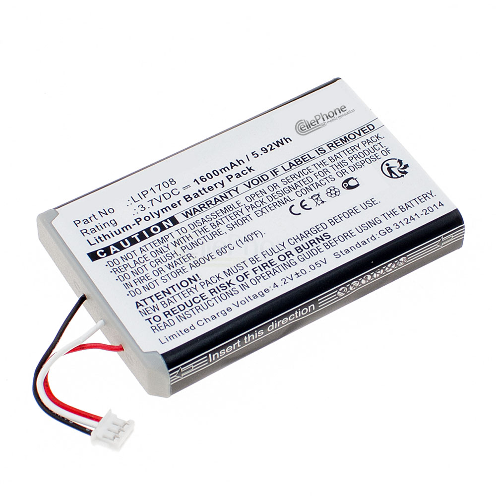 [9604] batteria Li-Ion per Sony PlayStation 5 PS5 DualSense Controller CFI-1015A CFI-ZCT1W (sostituisce LIP1708) - 1600mAh / 3,7V