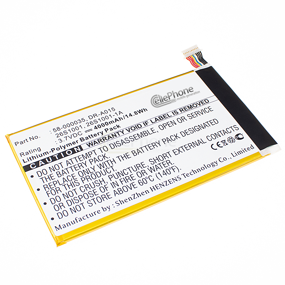 [9628] Accu Li-Polymer voor Amazon Kindle Fire HD 2013 (vervangt 26S1001) - 4000mAh