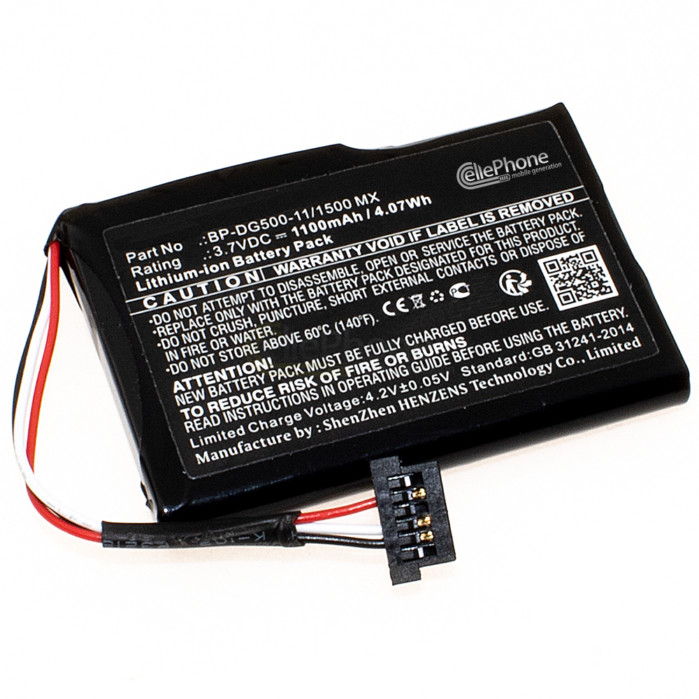 Battery Li-Ion for Mio / Magellan cyclo 500 505 HC (replaced BP-DG500-11/1500 MX)