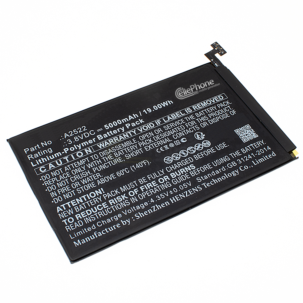 [9652] Battery Li-Polymer for Apple iPad Mini 6 A2567 A2568 A2569 (replaced A2522) - 5000mAh