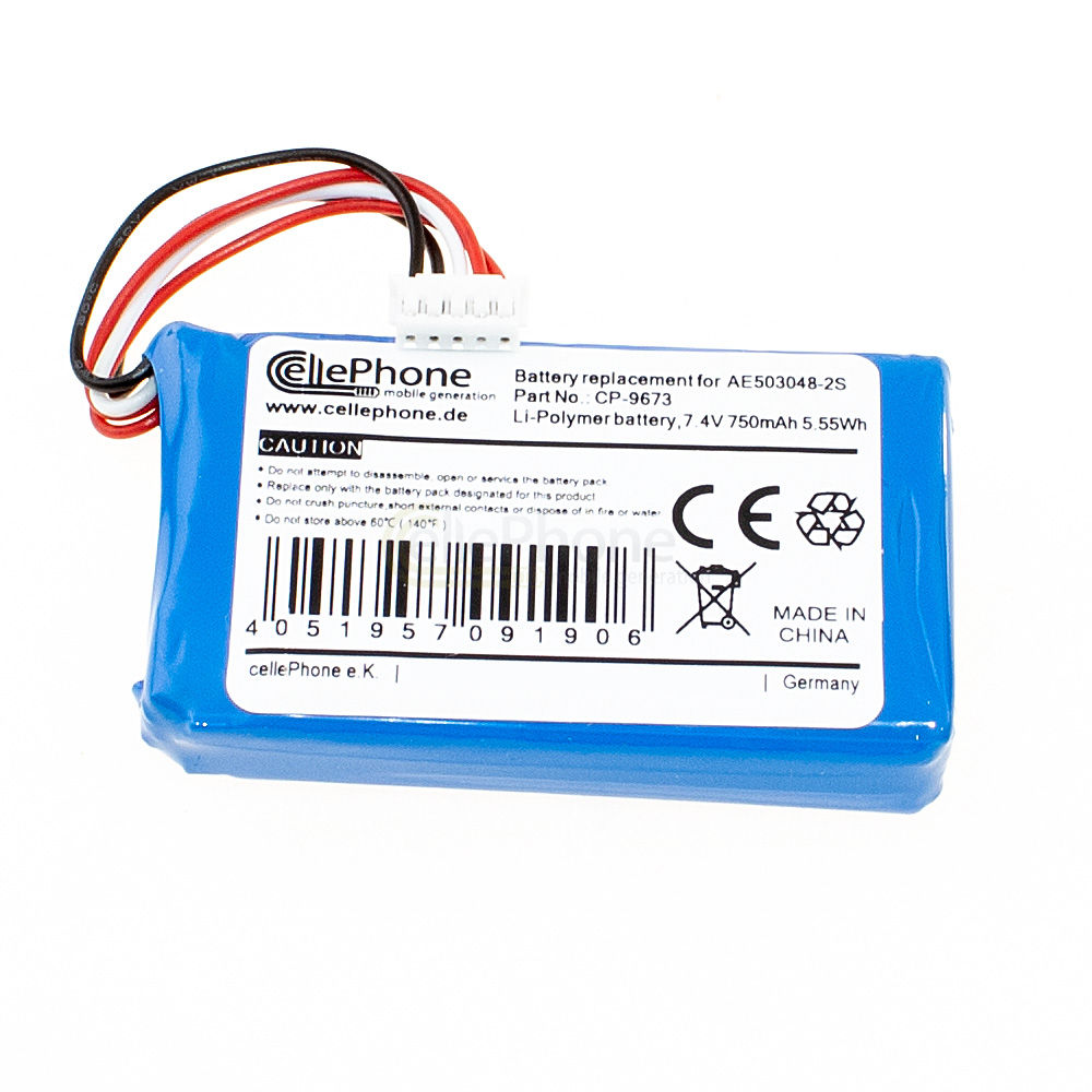 [9673] batteria Li-Polymer per Polaroid Zip (sostituisce AE503048-2S)