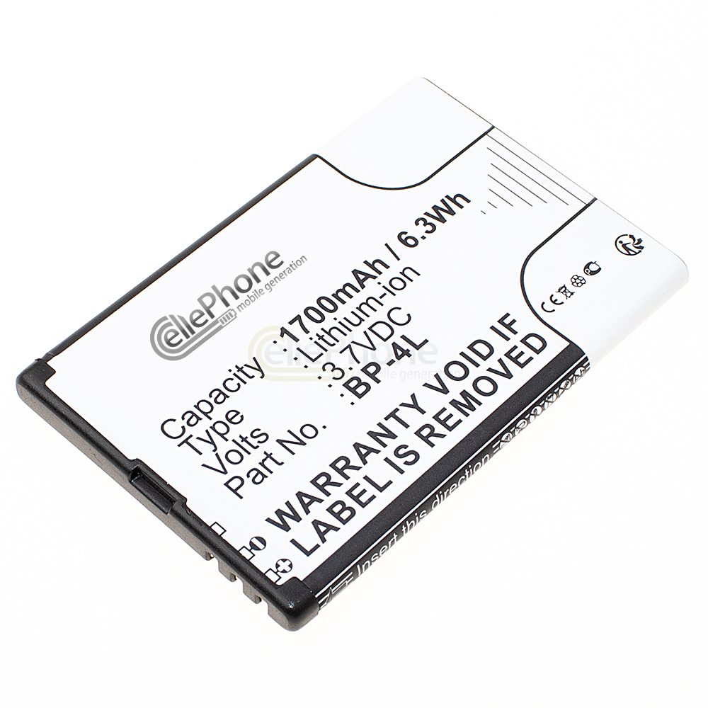 [1726] batteria Li-Ion per Nokia 6650 Fold - 6760 Slide - E6 E52 E55 E61i E63 E71 E72 E90 E90i N97 N810 (sostituisce BP-4L / BP-4C)