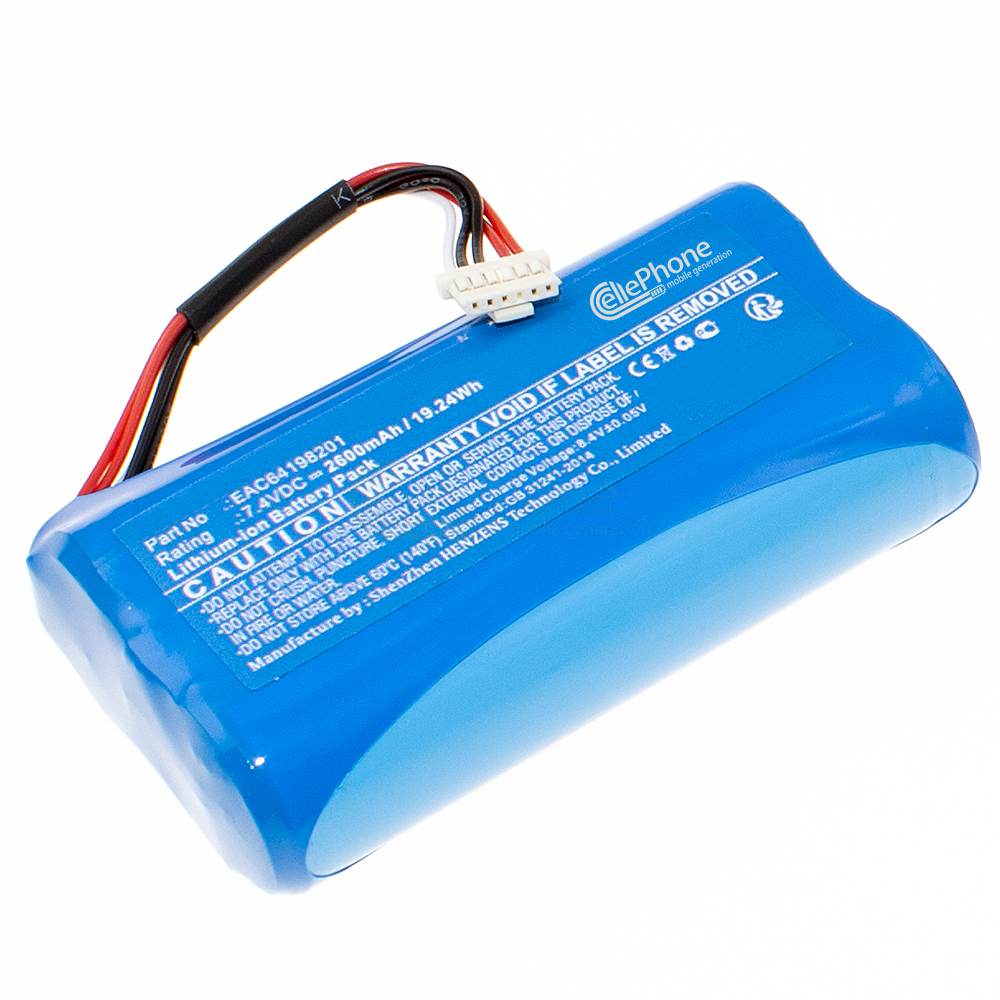 [9698] Akku Li-Ion für LG PH150 PH150G (ersetzt EAC64198201) - 2600mAh / 7,4V