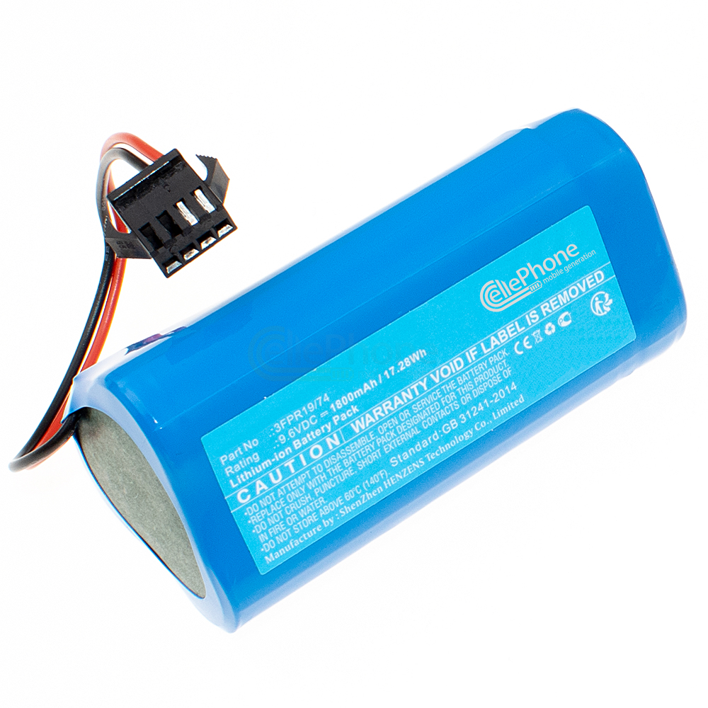 [9704] Batería Li-Ion para Pure Clean PUCRCX70 (reemplazado GZNF18730HP-3S1P) - 1800mAh / 9,6V