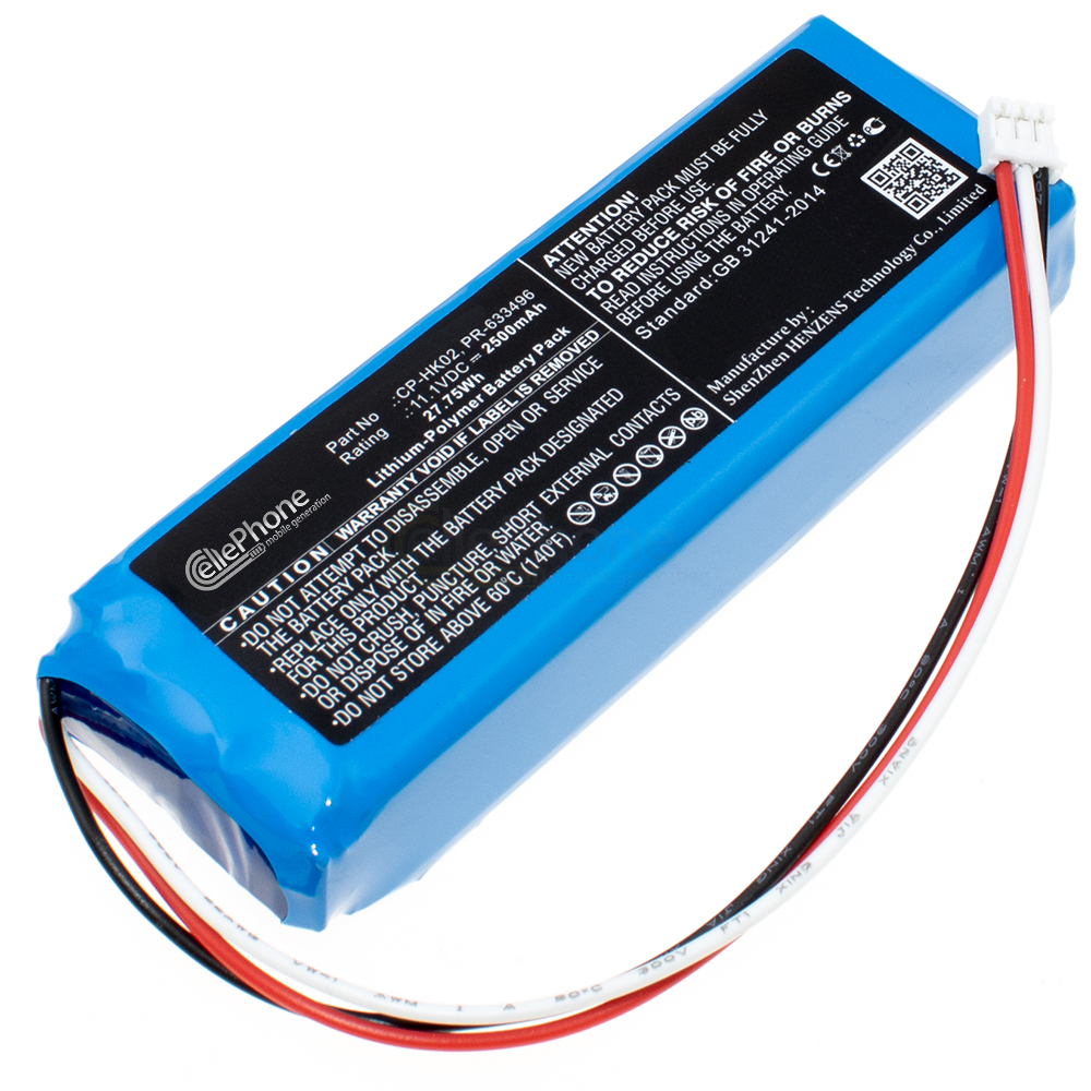 [9709] batteria Li-Polymer per Harman Kardon Onyx JN14BKH00468 TL150409 (sostituisce CP-HK02) - 2500mAh / 11,1V