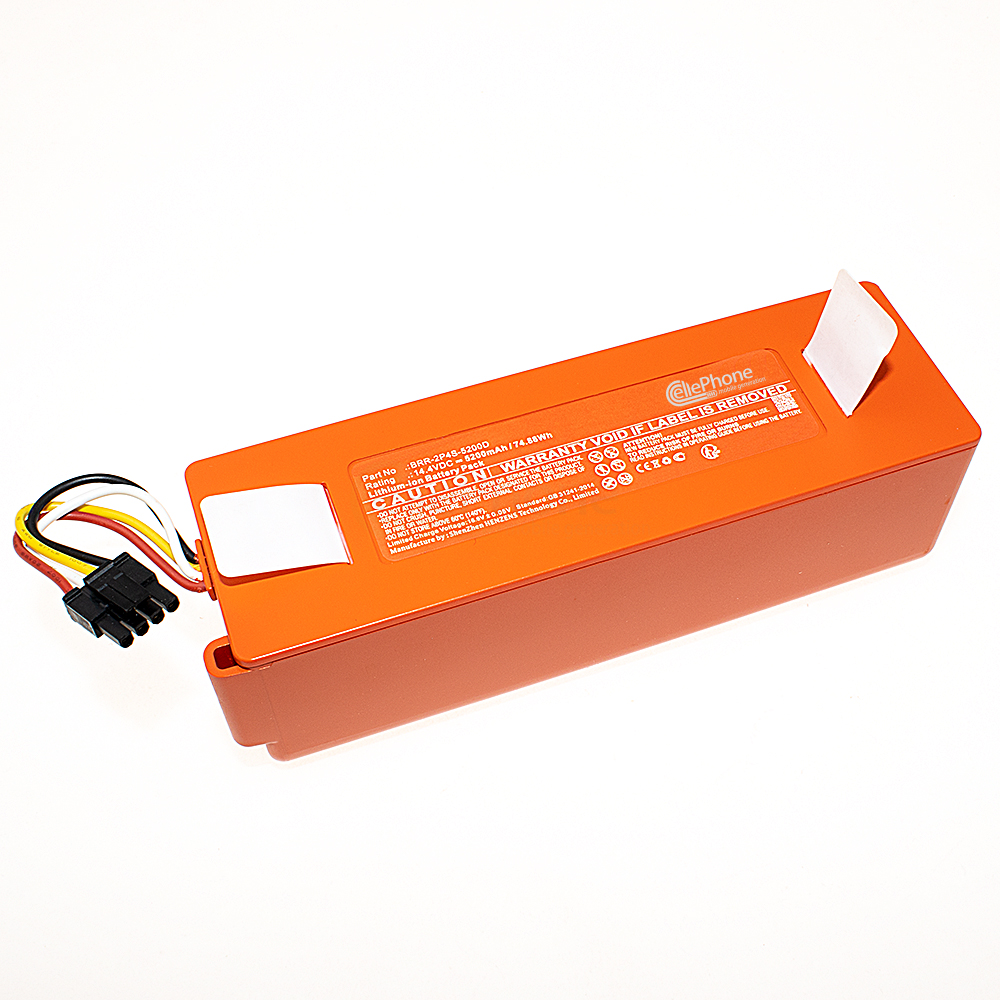 [9730] Battery Li-Ion for Xiaomi Roborock T4 S50 S51 S55 S6 T60 T61RR T65 T70 T71RR (replaced BRR-2P4S-5200D) - 5200mAh / 14,4V